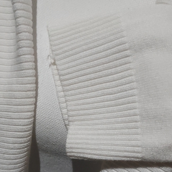 Elegant White Open Front Cardigan - Picture 4 of 6